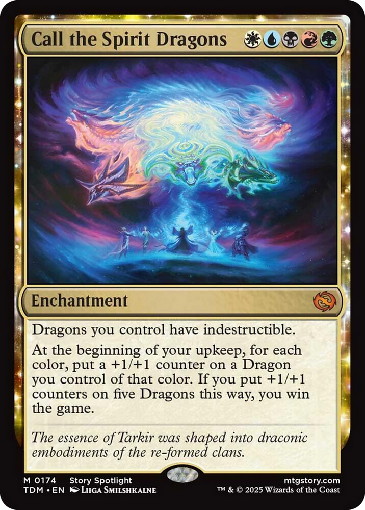 Call the Spirit Dragons [Tarkir: Dragonstorm] Magic: The Gathering