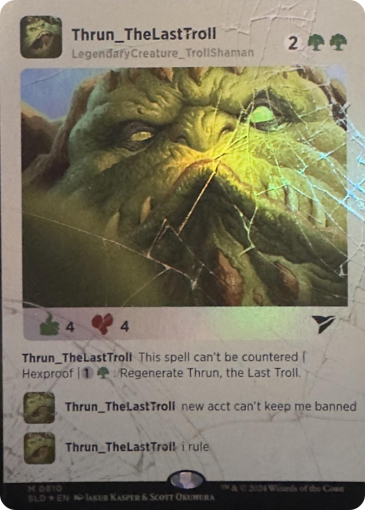 Thrun, the Last Troll (Rainbow Foil) [Secret Lair Drop Series] Magic: The Gathering