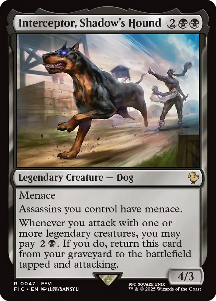 Interceptor, Shadow's Hound [FINAL FANTASY Commander] Magic: The Gathering