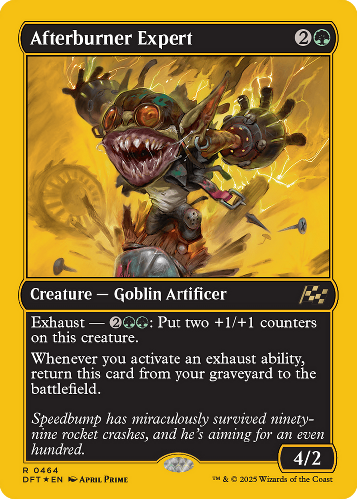 Afterburner Expert (First-Place Foil) [Aetherdrift] Magic: The Gathering