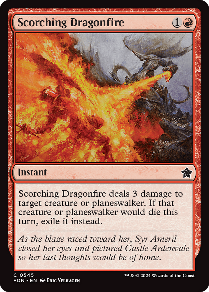 Scorching Dragonfire [Foundations] Magic: The Gathering