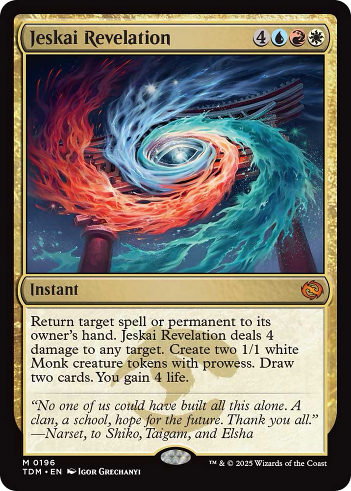 Jeskai Revelation [Tarkir: Dragonstorm] Magic: The Gathering