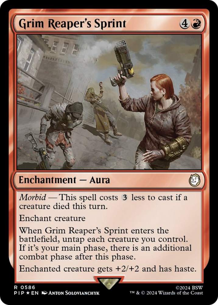 Grim Reaper's Sprint (Surge Foil) [Fallout] Magic: The Gathering