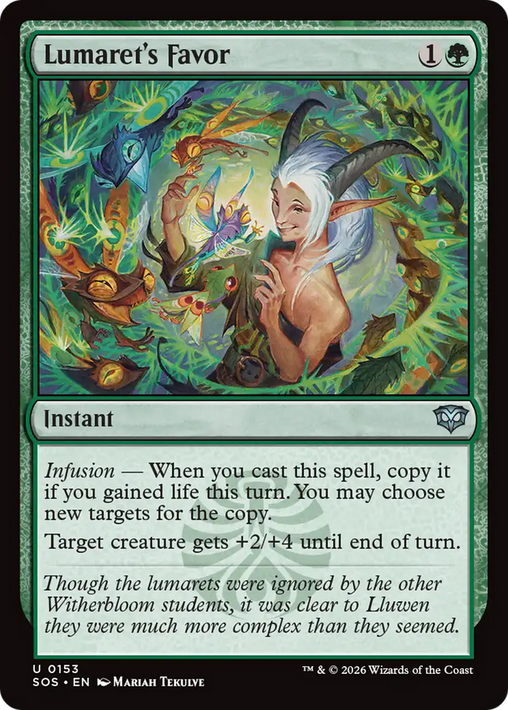 Lumaret's Favor [Secrets of Strixhaven] Magic: The Gathering