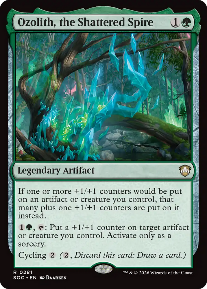 Ozolith, the Shattered Spire [Secrets of Strixhaven Commander] Magic: The Gathering