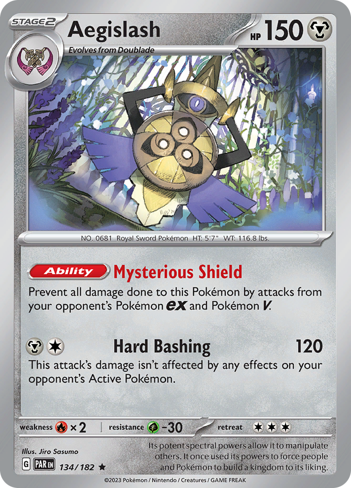 Aegislash (134/182) [Scarlet & Violet: Paradox Rift] Pokémon