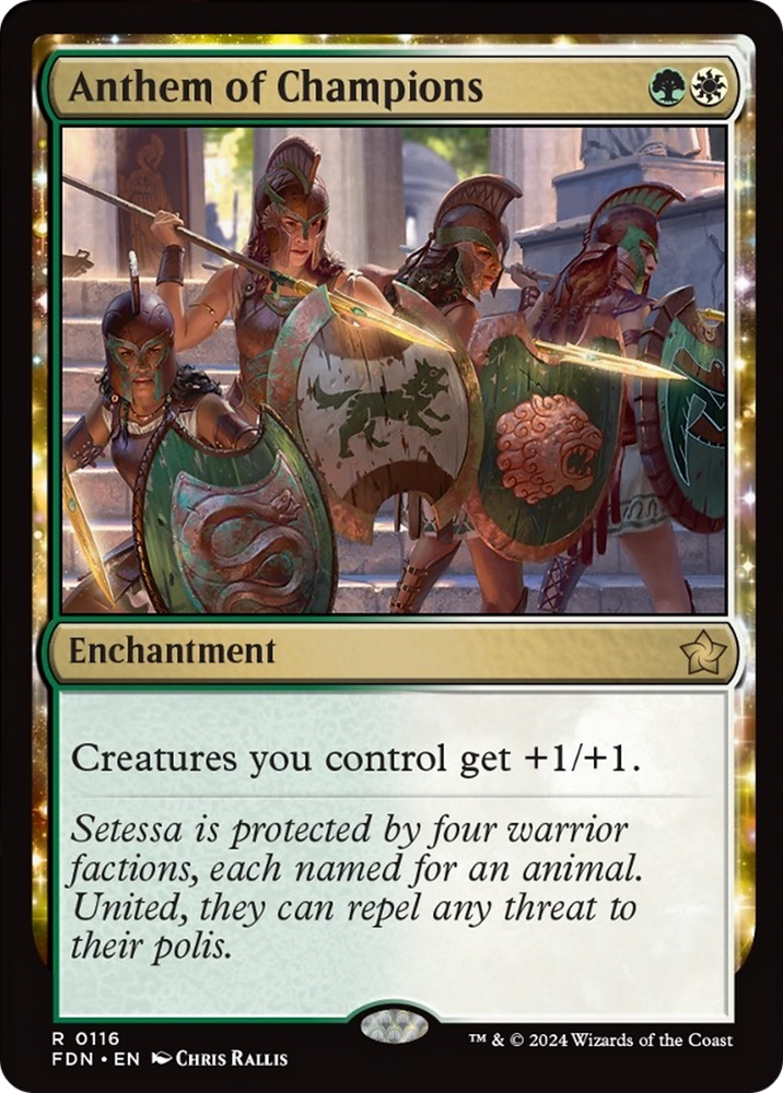 Anthem of Champions [Foundations] Magic: The Gathering