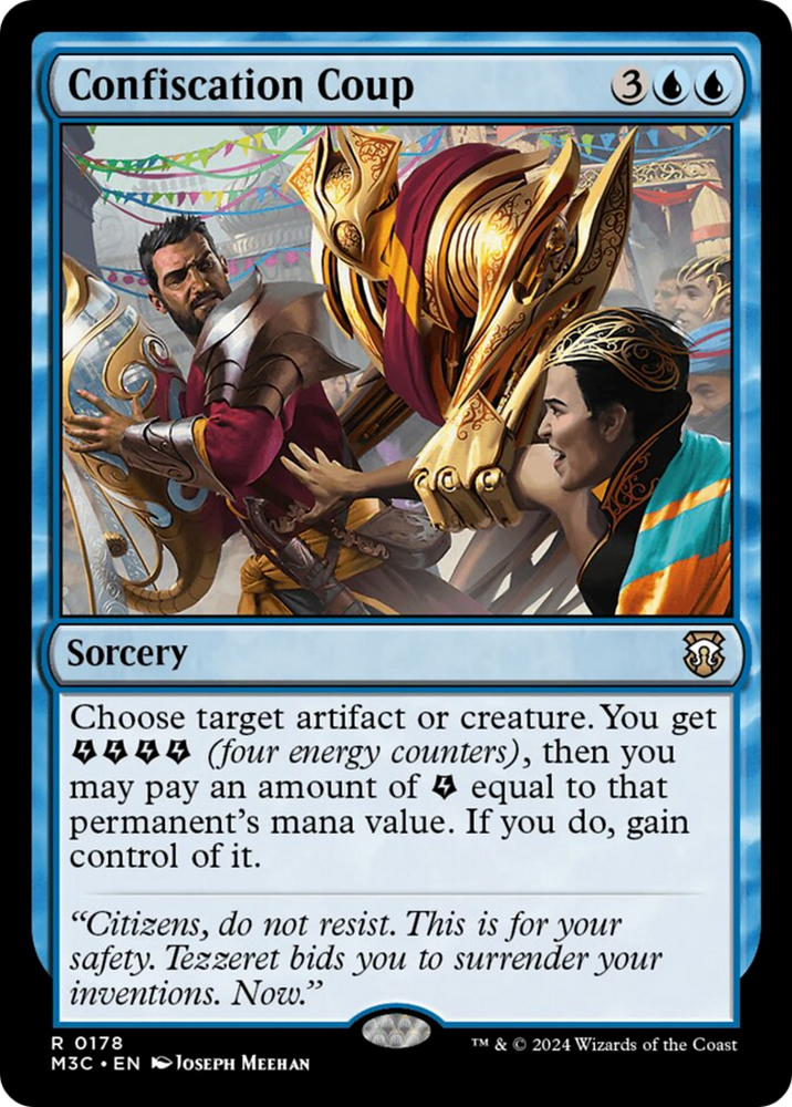 Confiscation Coup (Ripple Foil) [Modern Horizons 3 Commander] Magic: The Gathering