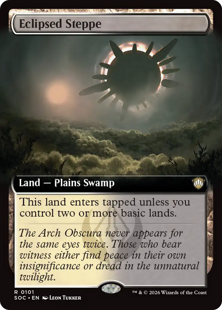 Eclipsed Steppe (Extended Art) [Secrets of Strixhaven Commander] Magic: The Gathering