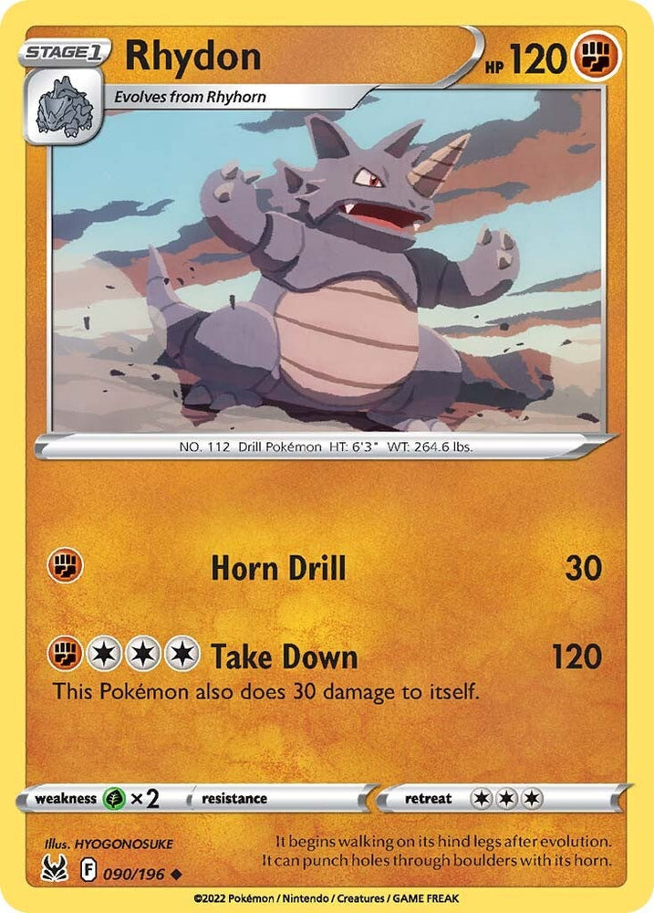 Rhydon (090/196) [Sword & Shield: Lost Origin] Pokémon