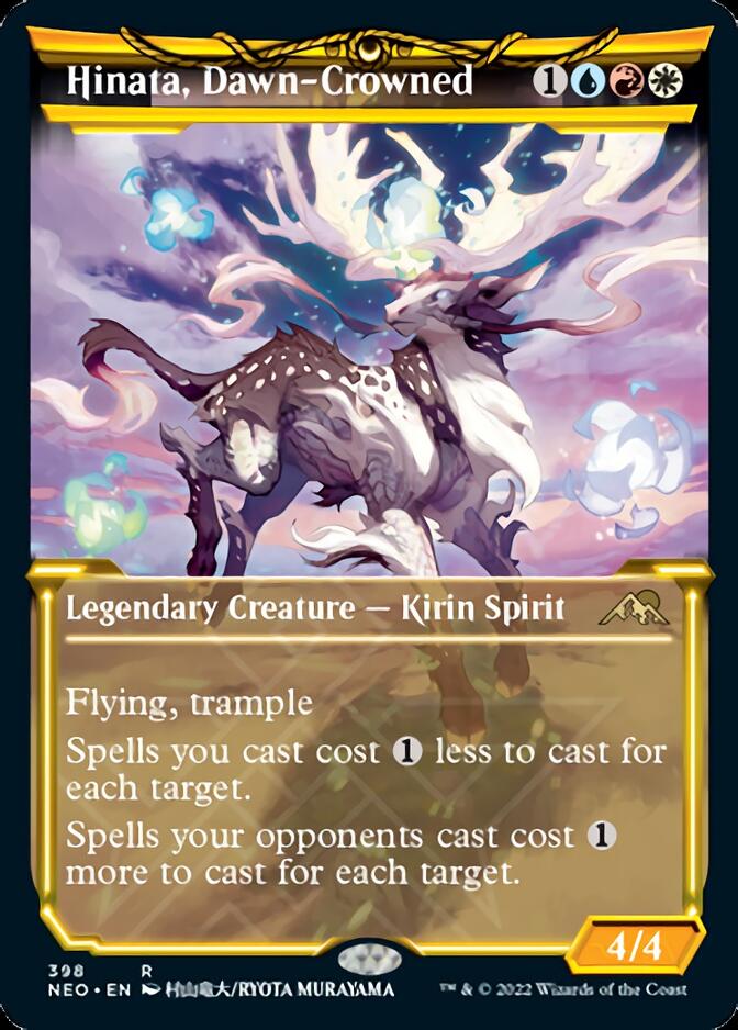Hinata, Dawn-Crowned (Showcase Soft Glow) [Kamigawa: Neon Dynasty] Magic: The Gathering