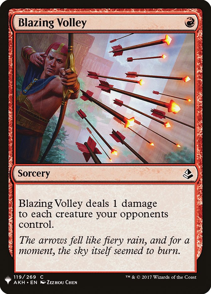 Blazing Volley [Mystery Booster] Magic: The Gathering