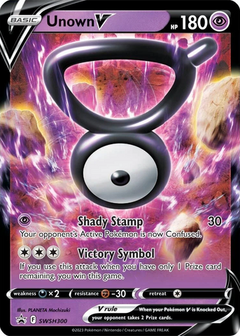 Unown V (SWSH300) [Sword & Shield: Black Star Promos] Pokémon