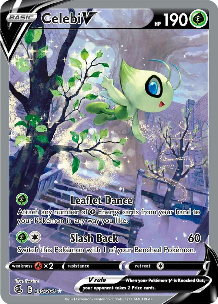 Celebi V (245/264) [Sword & Shield: Fusion Strike] Pokémon