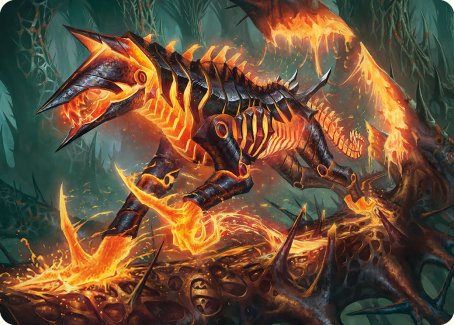 Kuldotha Cackler Art Card [Phyrexia: All Will Be One Art Series] Magic: The Gathering