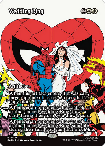 Wedding Ring (Borderless) [Marvel Universe: Eternal-Legal] Magic: The Gathering
