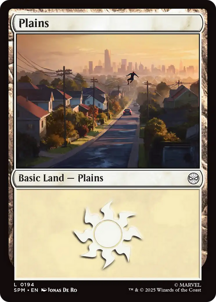 Plains (0194) [Marvel's Spider-Man] Magic: The Gathering