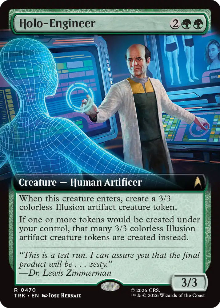 Holo-Engineer (Extended Art) [Star Trek] Magic: The Gathering