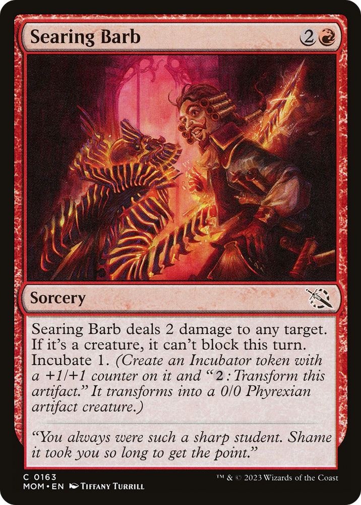 Searing Barb [March of the Machine] Magic: The Gathering