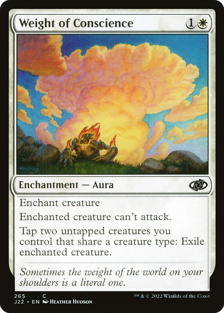 Weight of Conscience [Jumpstart 2022] Magic: The Gathering
