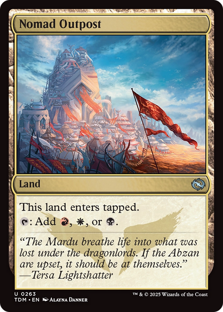Nomad Outpost [Tarkir: Dragonstorm] Magic: The Gathering