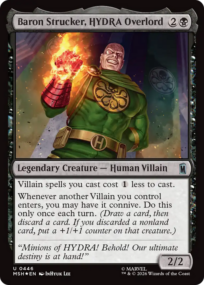 Baron Strucker, HYDRA Overlord (Surge Foil) [Marvel Super Heroes] Magic: The Gathering