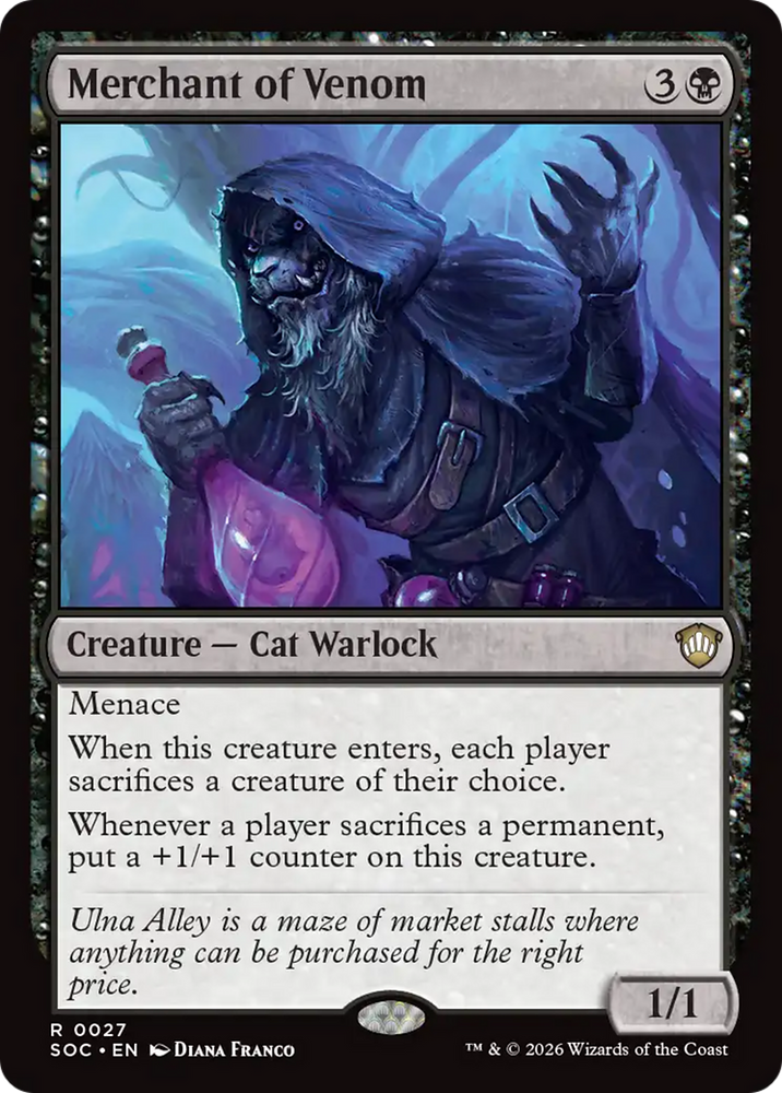 Merchant of Venom [Secrets of Strixhaven Commander] Magic: The Gathering