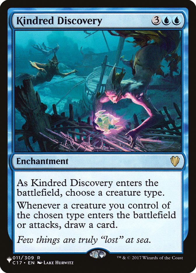 Kindred Discovery [The List] Magic: The Gathering