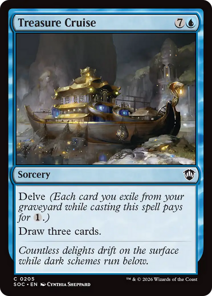 Treasure Cruise [Secrets of Strixhaven Commander] Magic: The Gathering
