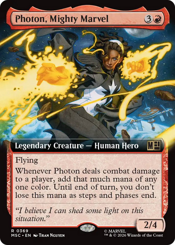 Photon, Mighty Marvel (Extended Art) [Marvel Super Heroes Commander] Magic: The Gathering