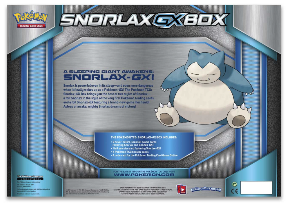 Snorlax GX Box Pokémon