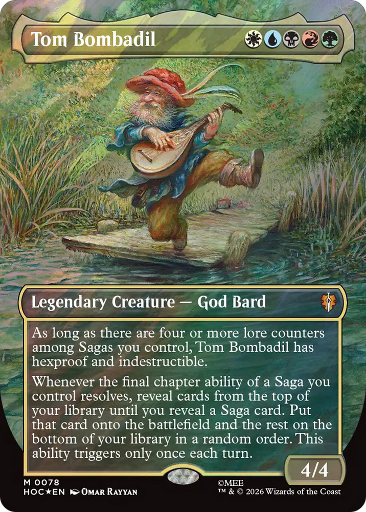 Tom Bombadil (Borderless) (Surge Foil) [The Hobbit] Magic: The Gathering