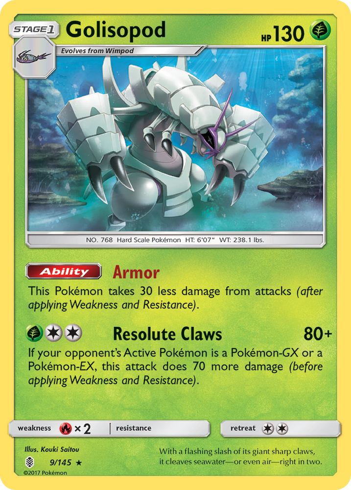 Golisopod (9/145) [Sun & Moon: Guardians Rising] Pokémon