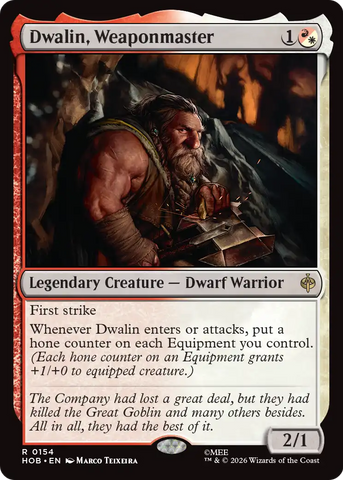 Dwalin, Weaponmaster [The Hobbit] Magic: The Gathering