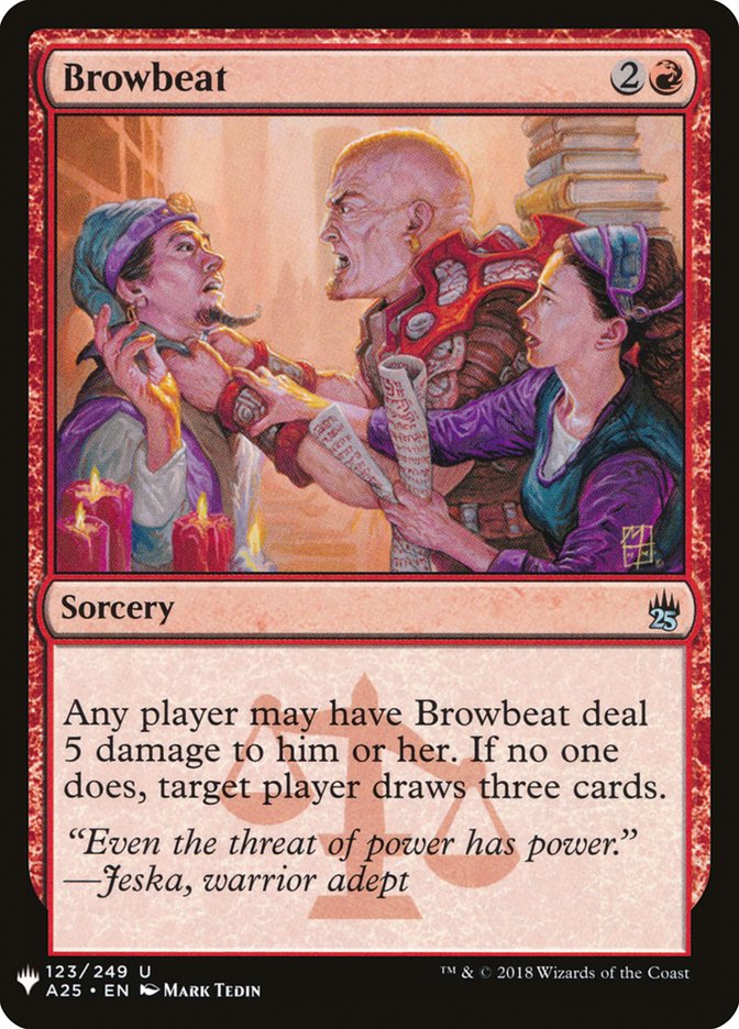 Browbeat [Mystery Booster] Magic: The Gathering