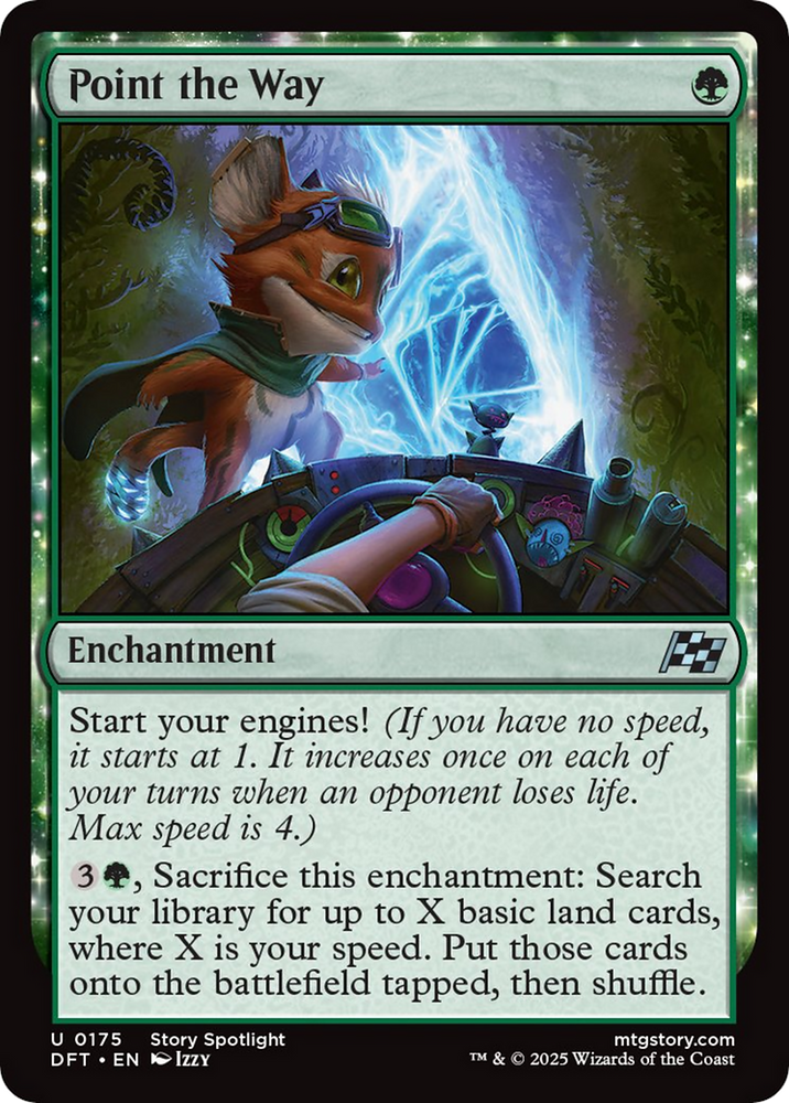 Point the Way [Aetherdrift] Magic: The Gathering