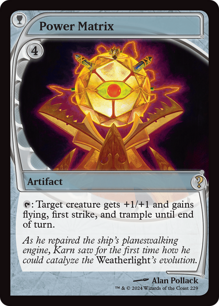 Power Matrix (Future Sight) [Mystery Booster 2] Magic: The Gathering