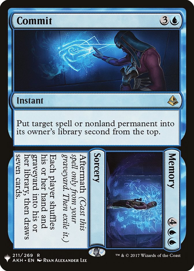 Commit // Memory [The List] Magic: The Gathering