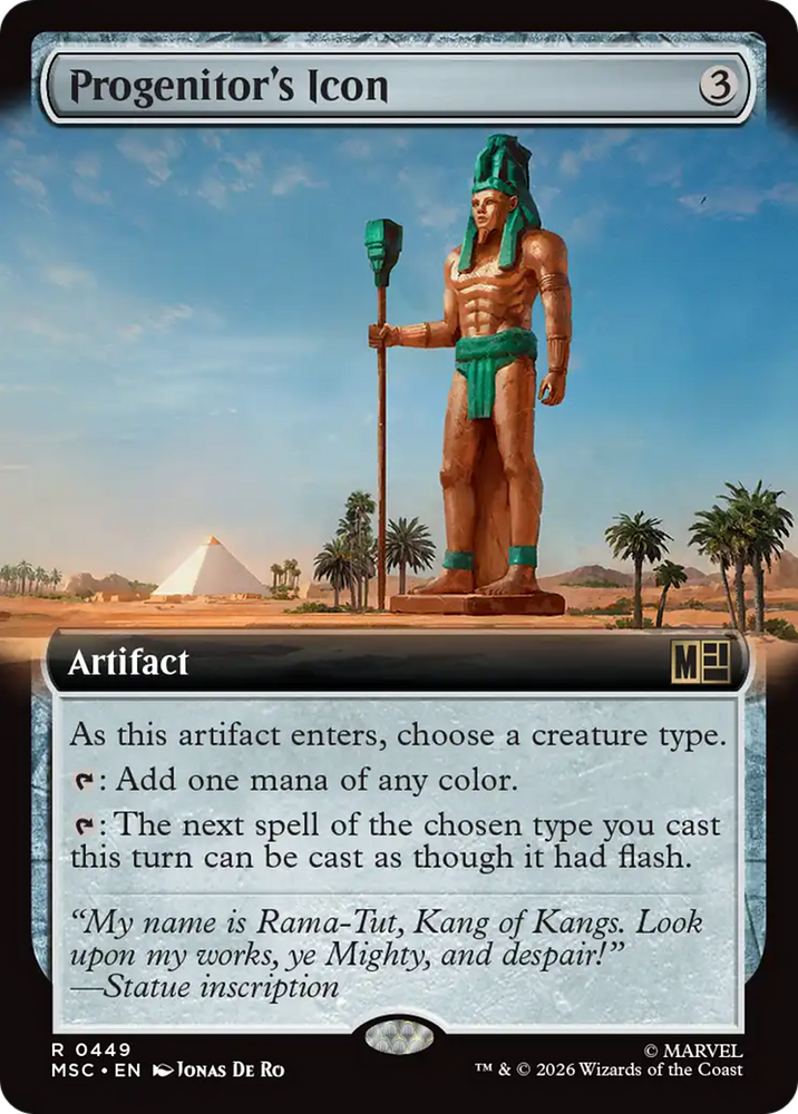 Progenitor's Icon (Extended Art) [Marvel Super Heroes Commander] Magic: The Gathering
