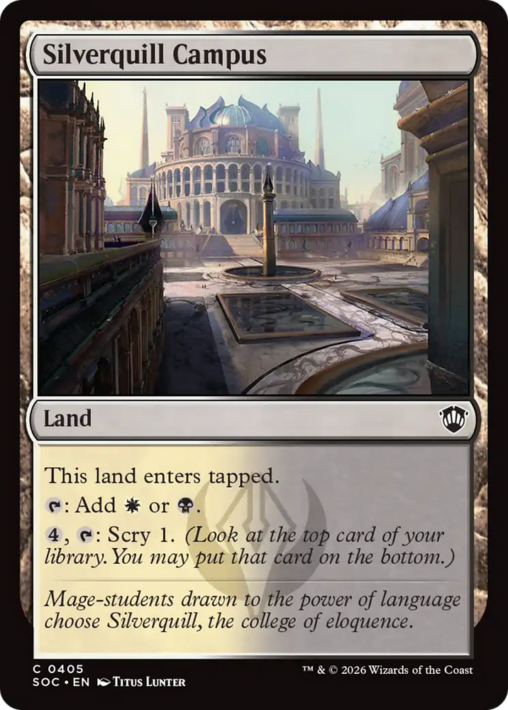 Silverquill Campus [Secrets of Strixhaven Commander] Magic: The Gathering