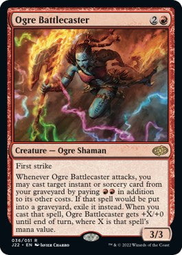 Ogre Battlecaster [Jumpstart 2022] Magic: The Gathering