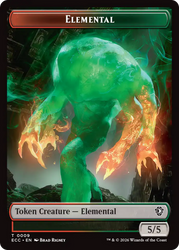 Elemental (0002) // Elemental (0009) Double-Sided Token [Lorwyn Eclipsed Tokens] Magic: The Gathering