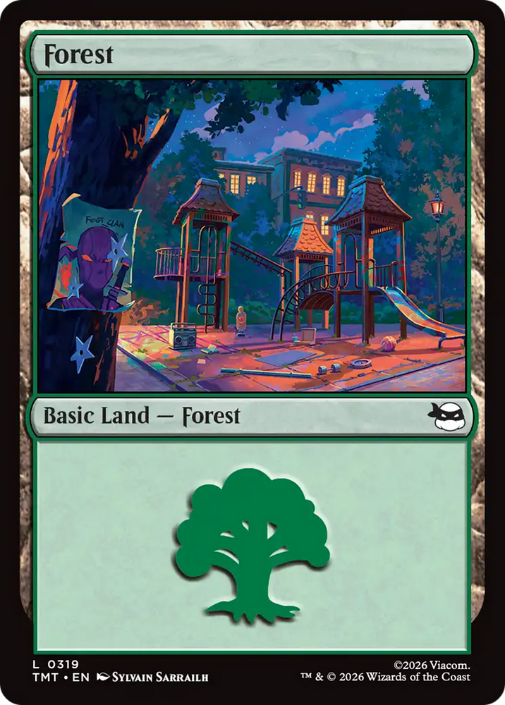 Forest (0319) [Teenage Mutant Ninja Turtles] Magic: The Gathering