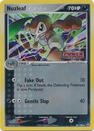 Nuzleaf (36/108) (Stamped) [EX: Power Keepers] Pokémon