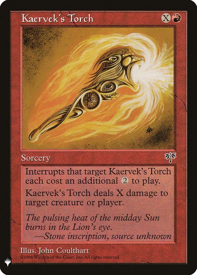 Kaervek's Torch [Mystery Booster] Magic: The Gathering