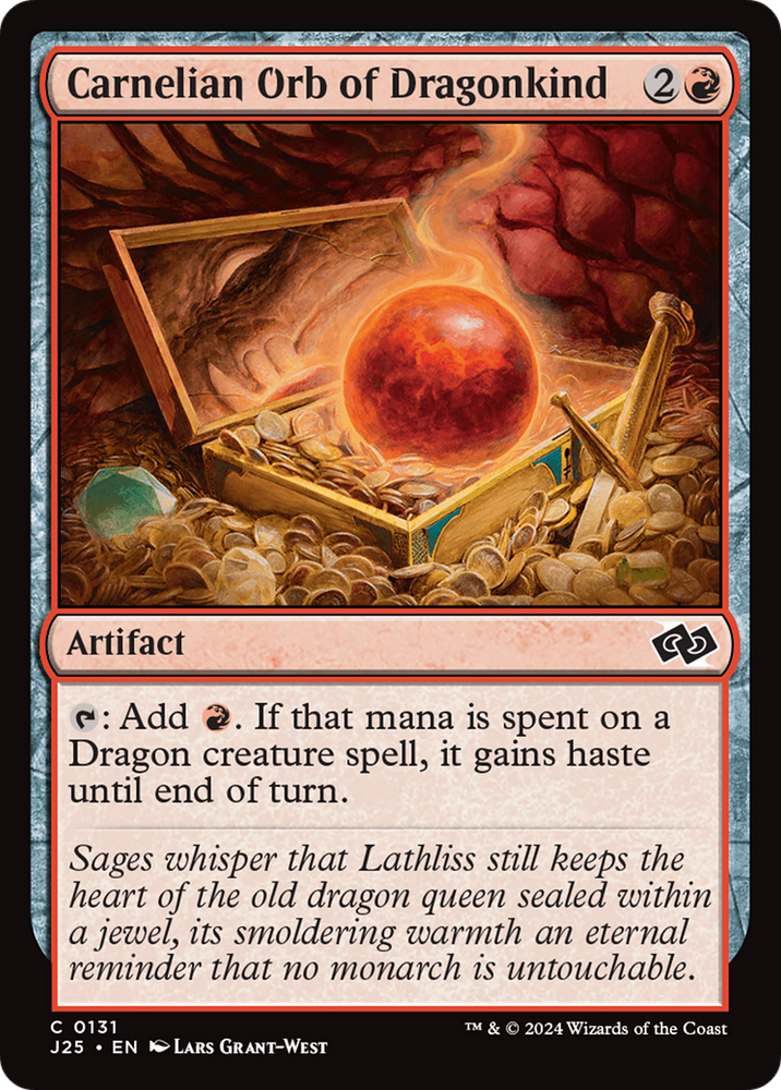 Carnelian Orb of Dragonkind [Foundations Jumpstart] Magic: The Gathering