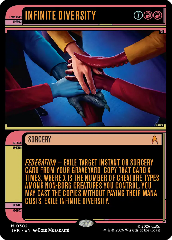 Infinite Diversity (Showcase) [Star Trek] Magic: The Gathering