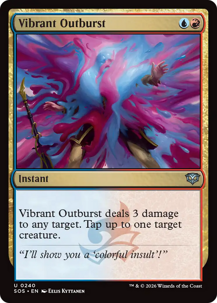 Vibrant Outburst [Secrets of Strixhaven] Magic: The Gathering