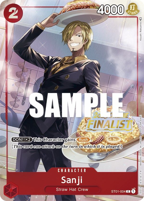 Sanji (Online Regional 2023) [Finalist] [One Piece Promotion Cards] Bandai