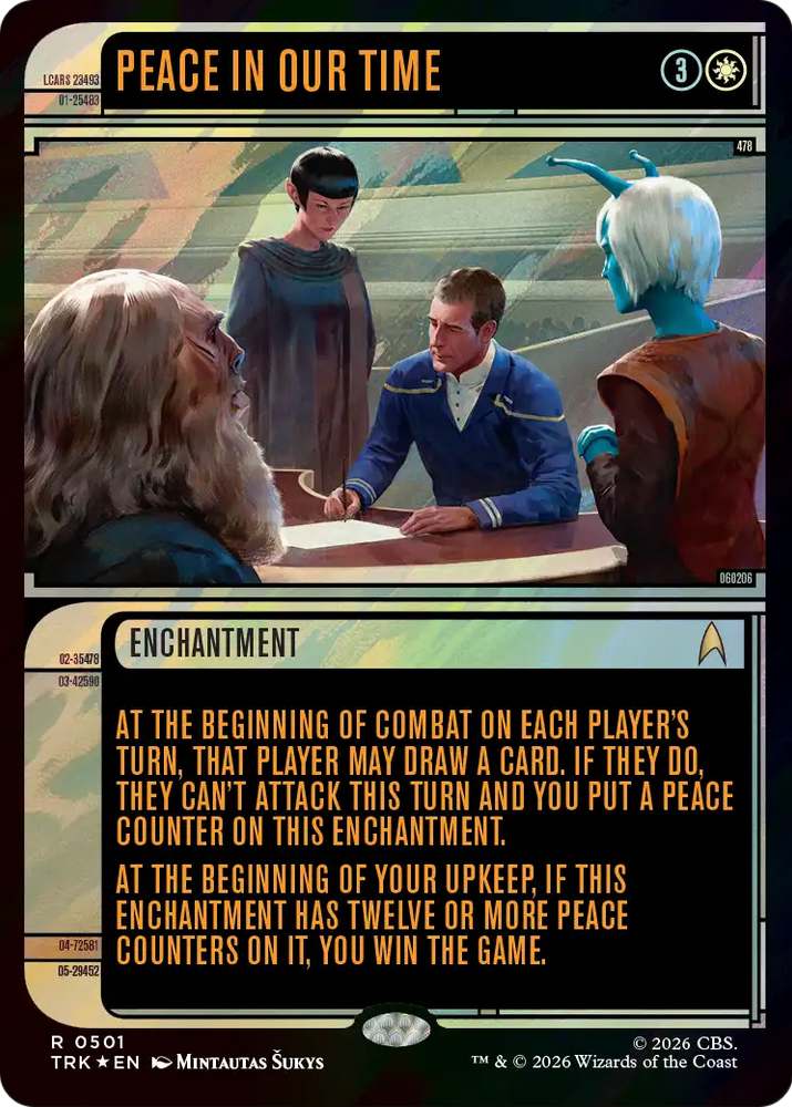 Peace in Our Time (Showcase) (Surge Foil) [Star Trek] Magic: The Gathering